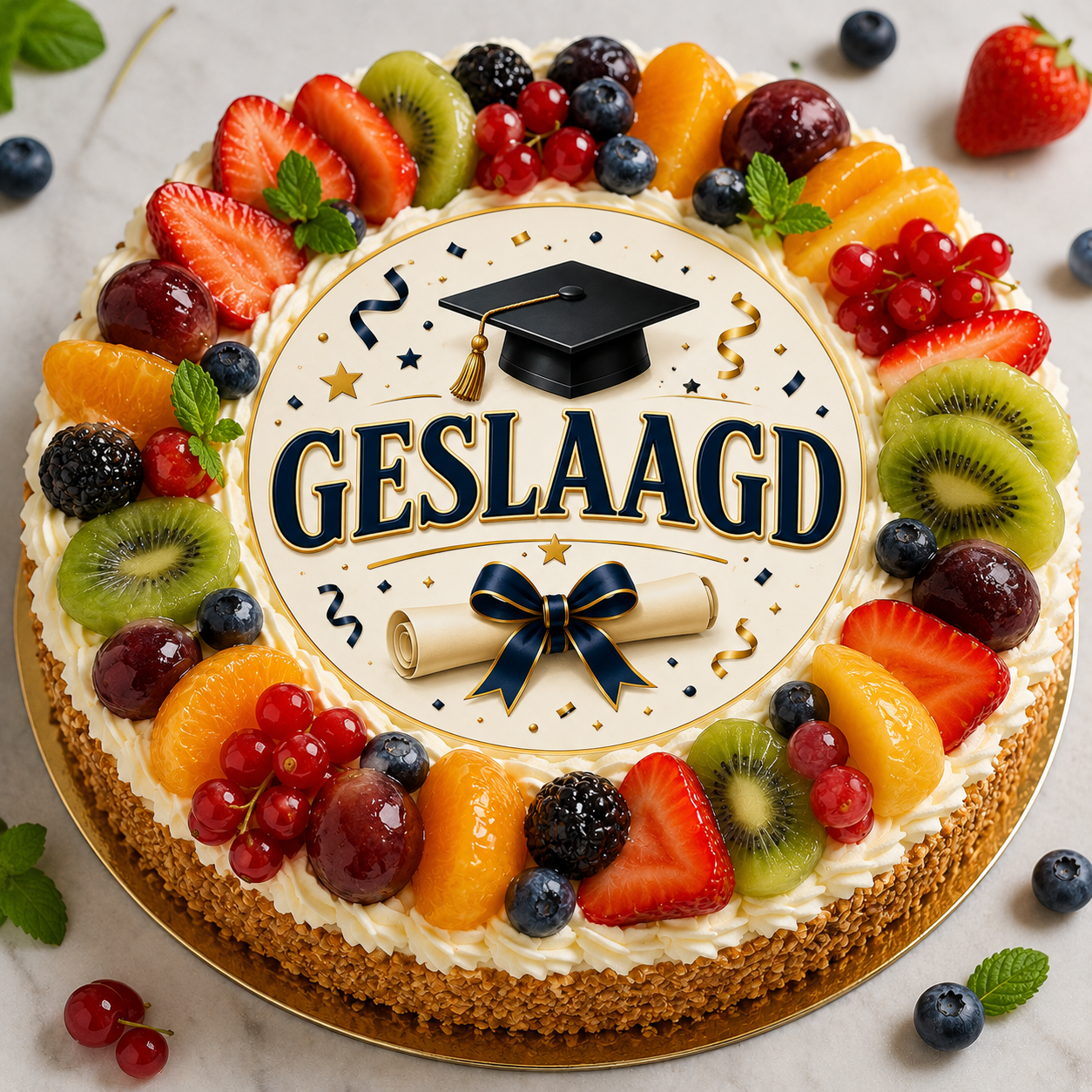 Geslaagd Taart /gebak